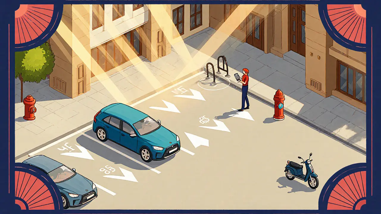 Умно организованный двор с разметкой, велосипедами и арендой парковочных мест.