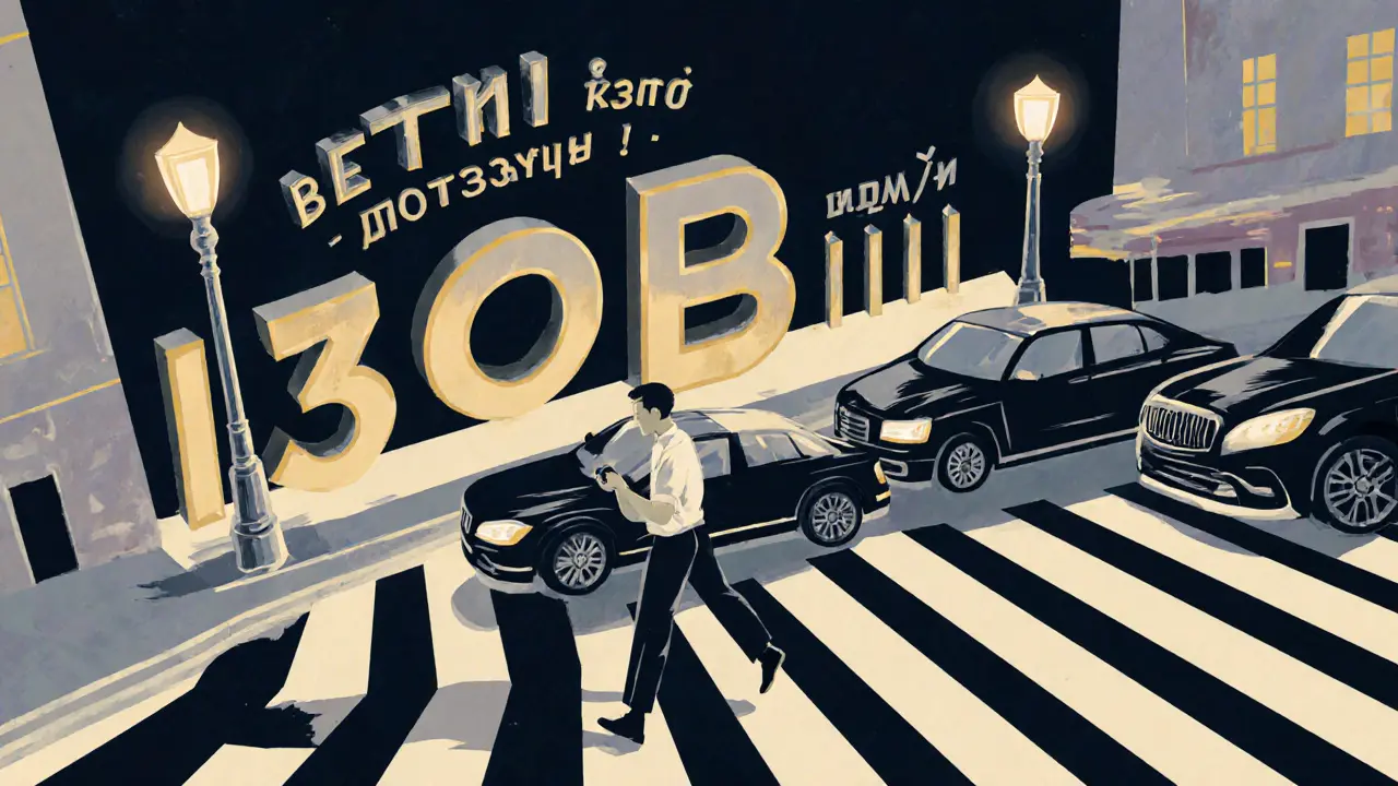 Водитель сбавляет скорость перед переходом, за ним пробка — машины стоят до «зебры».