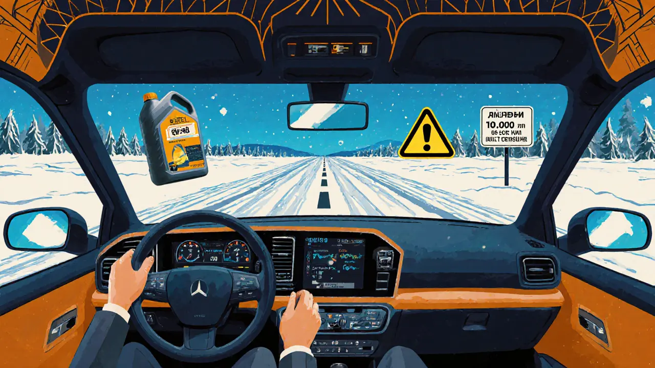 Интерьер ГАЗель Next с цифровой панелью, водитель за рулём, вокруг — масляная канистра, предупреждение и значок субсидии.