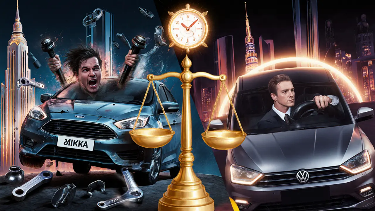 Сравнение Ford Focus и Volkswagen Polo в стиле ар-деко: ошибка против мудрости