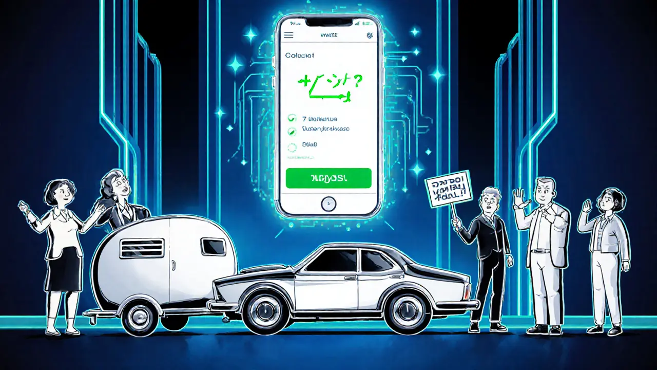 Цифровое приложение подтверждает страховку прицепа, люди реагируют по-разному.