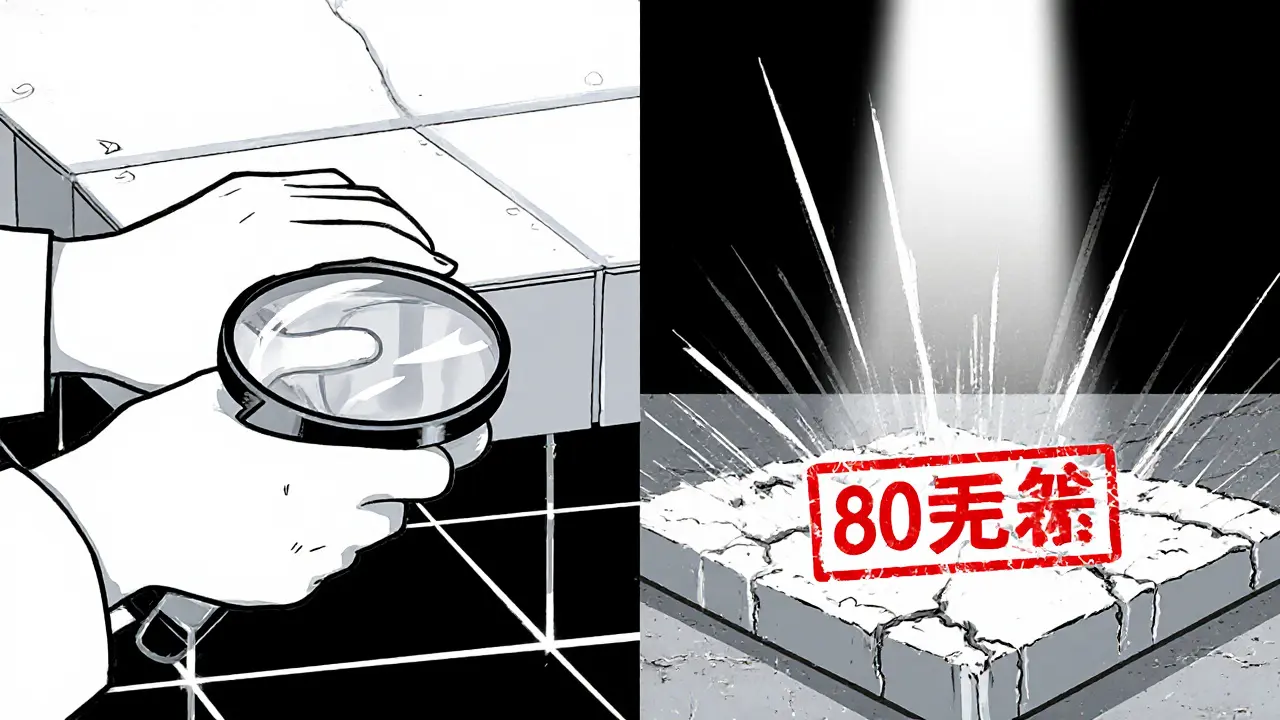 Сравнение толщины изоляции: 100 мм (идеально) и 80 мм (с трещинами и утечкой тепла).