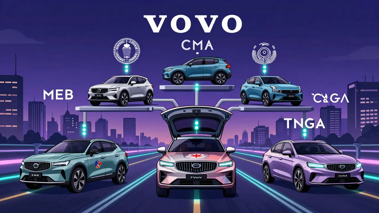 Модульная платформа как дерево, из которого растут модели Volvo, Geely, Aurus и других брендов.