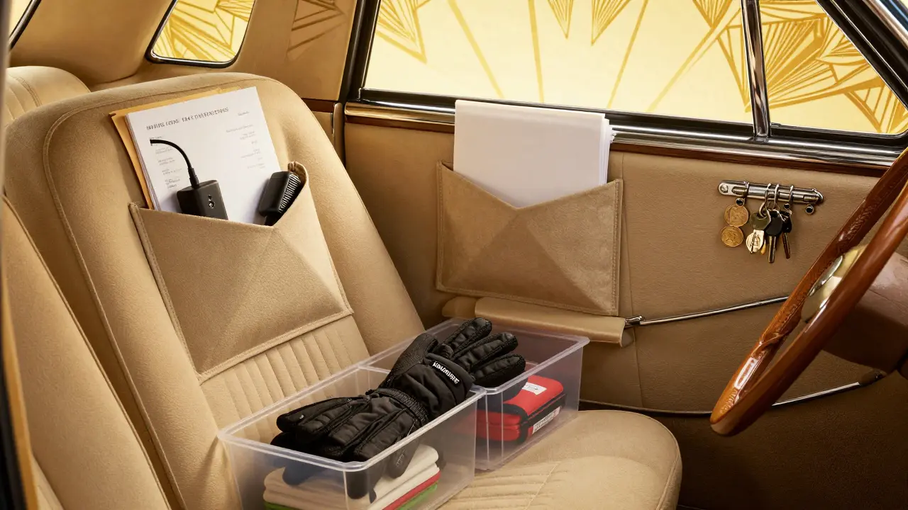 Организация пространства в салоне автомобиля: бюджетные системы хранения