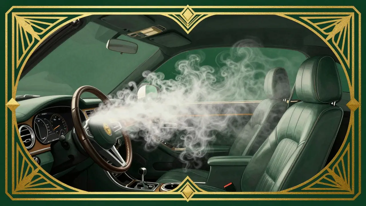 Очистка салона автомобиля методом сухого тумана