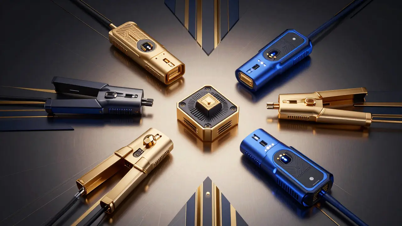 Различные модели автомобильных бустеров в роскошном стиле ар-деко