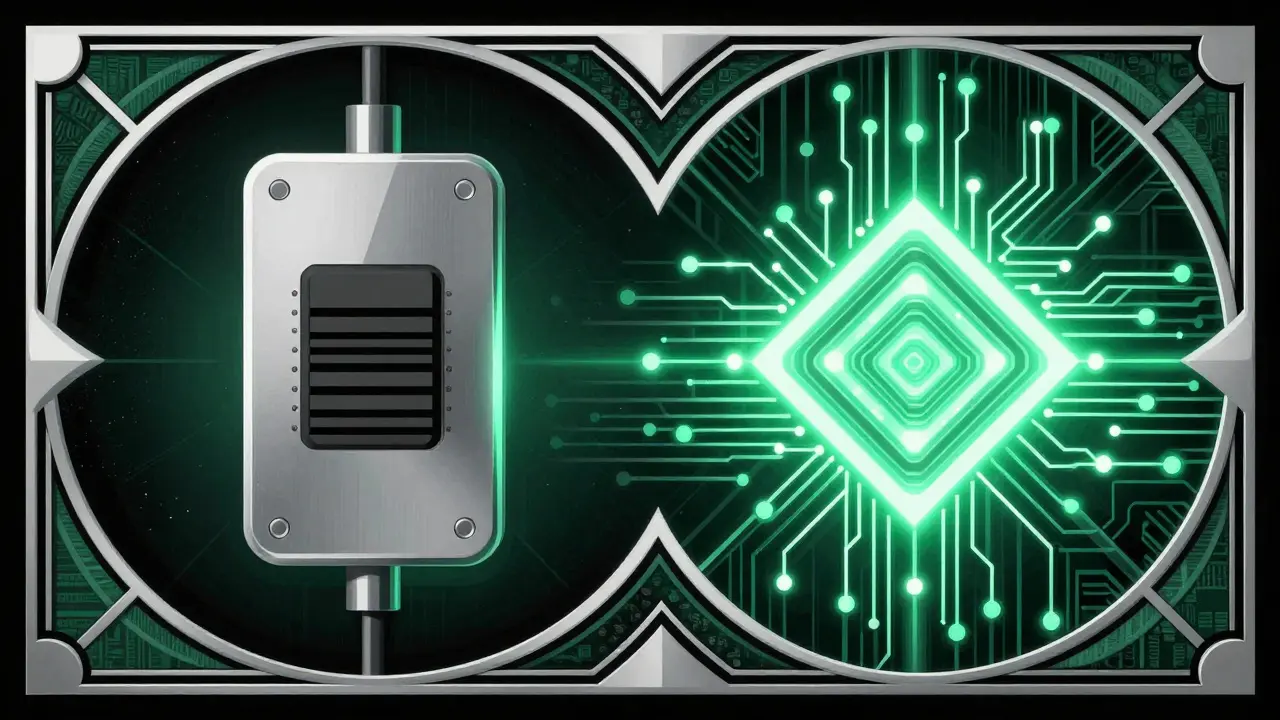 Стилизованное изображение электронного иммобилайзера и микросхем в стиле ар-деко